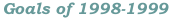 Goals of 1998-1999
