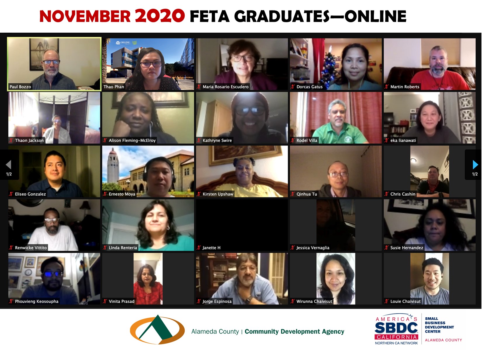 2020 FETA graduates
