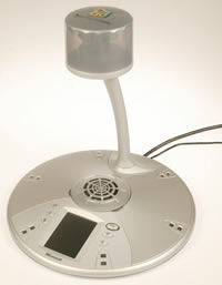 Photo of a the new Microsoft teleconferencing system.
