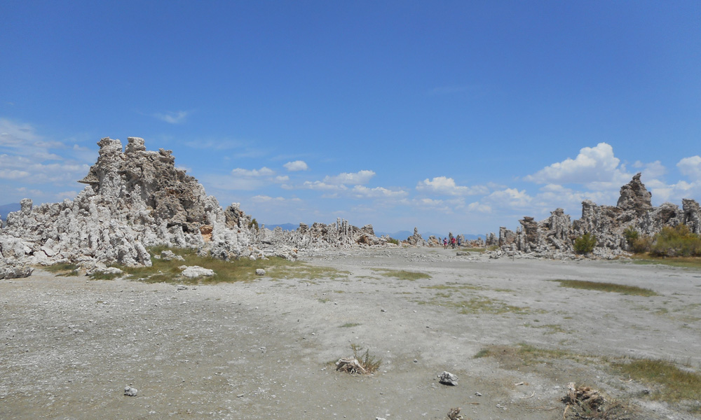 Image showing low water levels in Mono Lake in August 2014