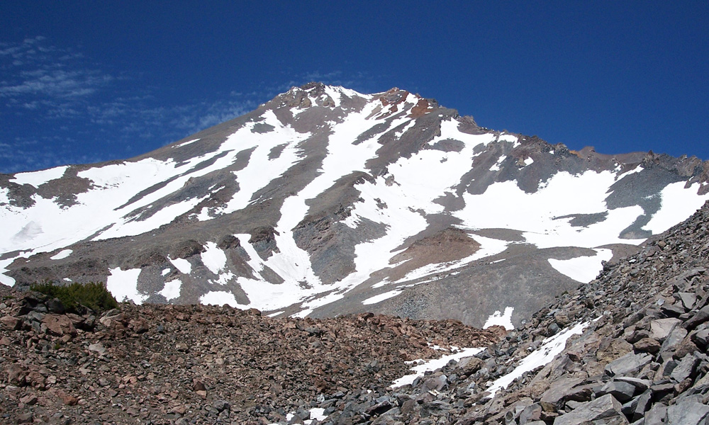Image showing snowpack on Mount Shasta in January 2015