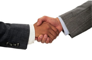 business hand shake
