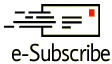 Image shows a moving envelope and says E-Subscribe
