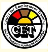 Logo for CET Center for Employment Training
