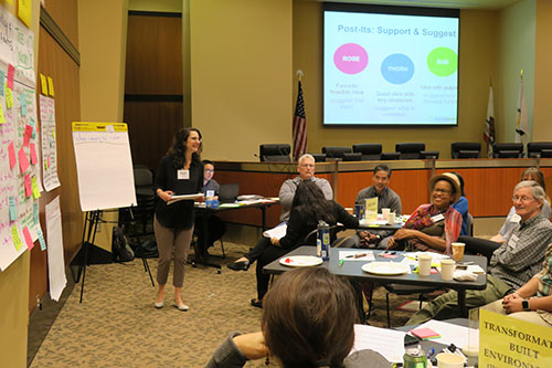 People attending a workshop