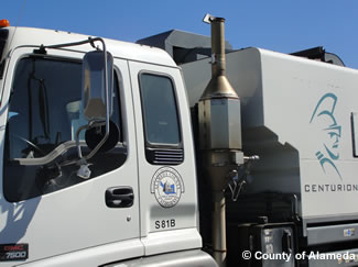 Photo of Public Works Agency diesel truck.