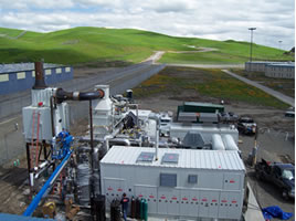 Photo of fuel cell plant at Santa Rita Jail.
