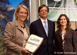 Photo show county staff receiving award.