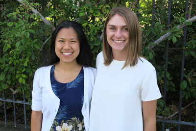 Summer interns Beverly and Colleen