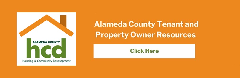Alameda County HCD logo. Alameda County Tenant and Property Owner Resources. Click Here.