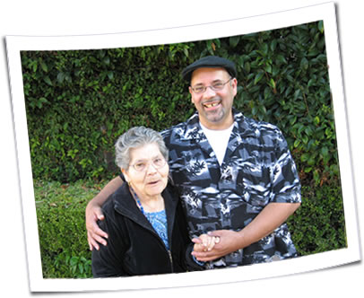 Photo of Nestor and his mother.
