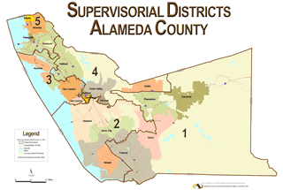 Map of Alameda County