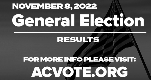 November 8, 2022 General Election Results