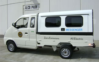 photo of Alameda County's electric messenger vehicle