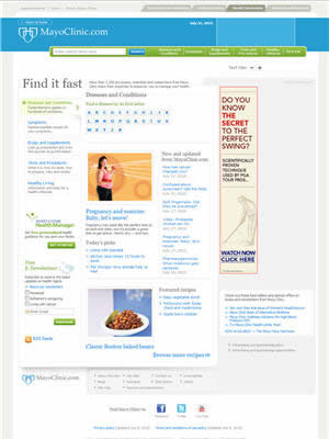 mayo clinic web site