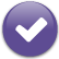 Lavendar check mark.